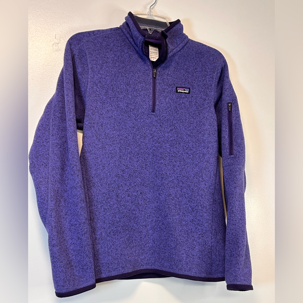 Patagonia Purple Better Sweater Pullover 1/4 Zip Long Sleeve Women’s Size Small